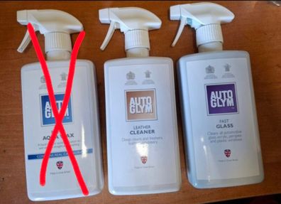Autoglym Leather Cleaner + Fast Glass