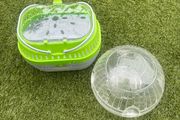 hamster cage and accessories