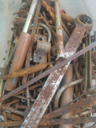 Spanners screws various metal bits