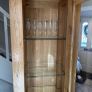 Solid oak glass cabnet Image 5