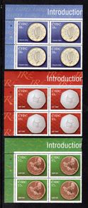 2002 Ireland Euro Currency Commemorative Stamps Plate Block 1B1B1B1B Mint Never Hinged (MNH)