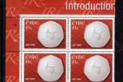 2002 Ireland Euro Currency Commemorative Stamps Plate Block 1B1B1B1B Mint Never Hinged (MNH)