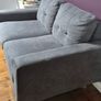 Compact grey 2 seater sofa Image 3
