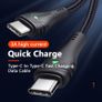 MCDODO 2M 60W/3A Laptop/Mobile/Tablet PD/QC 4.0 Fast Charger & Data Sync Type-C Male/Male Zinc Alloy & Nylon Braided Cable (Brand New/Warranty) Image 4