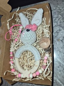 All handmade  Rattle & soother chain 15 each