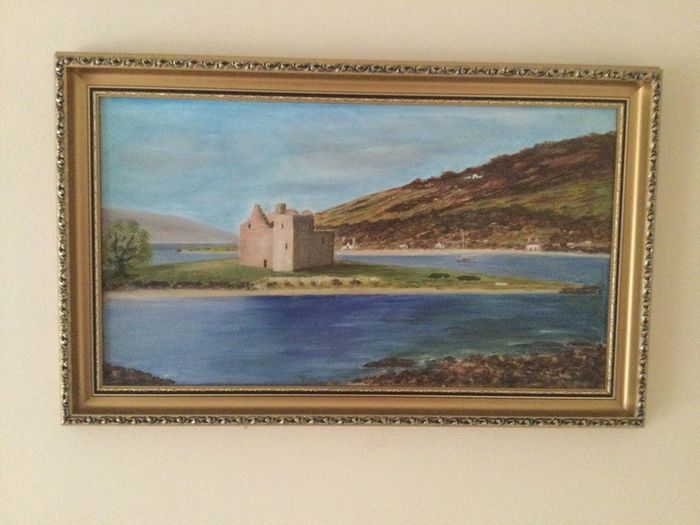 Art - Vintage Oil on Board ( M. Ballentine )