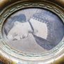 Antique Oval Picture Frame Photo Women Gold Painted Wood 10 x  8 Image 7