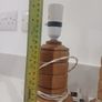 pair of handcarved wooden lamps Image 3