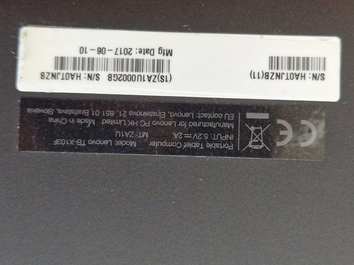 Lenovo 10.1 inch Tablet, Blue, Model TB-X103F FRP Google locked