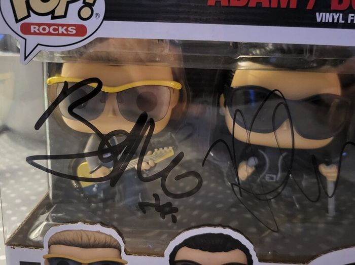 U2 signed Funko pop box set