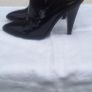 H&M Studio A/ W 2014 Black Patent Leather Mules Image 2