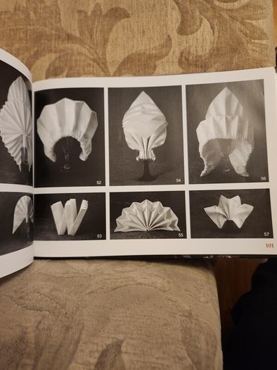 Folded Beauty. The Art Of Napkin Folding.  By John Sallas. Beautiful Illustrated Large Volume Hardbacks In Good Condition. 36.
