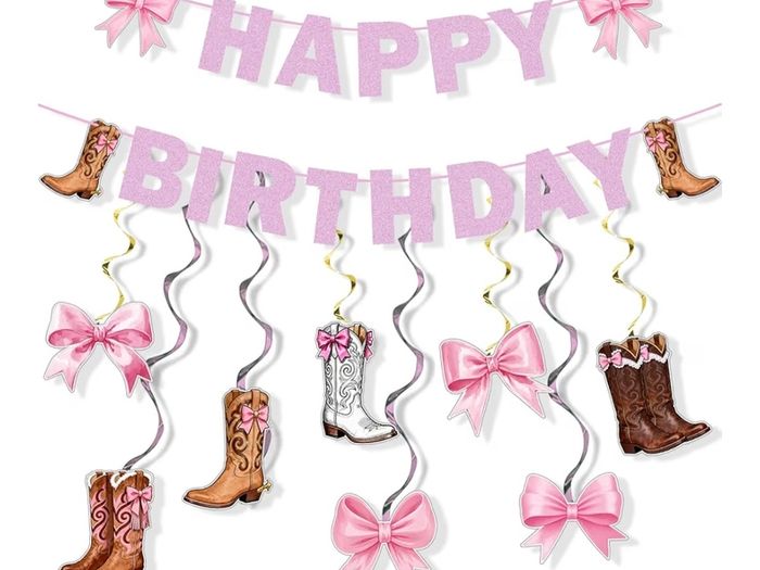 Cowgirl theme party decorations