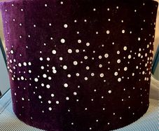Purple Lampshade with Diamonte Detail