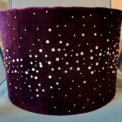 Purple Lampshade with Diamonte Detail