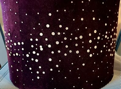 Purple Lampshade with Diamonte Detail