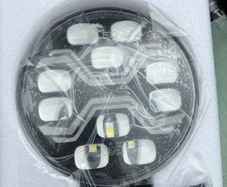 Pair of round spider Led headlights 12/24v