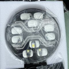 Pair of round spider Led headlights 12/24v