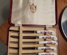 Royal Crown Derby Posie butter knives bone china