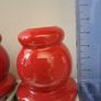 3 red Candle holders Image 2