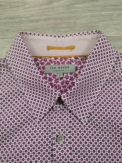 Ted Baker Button Down Patterned Shirt Mens Large