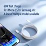 60W for iPhone 16 Cable, USB C to USB C Charging Cable 1M Type C to Type C Fast Charger Cord Compatible for iPhone 16/15/15 Pro/15 Pro Max/15 Plus/iPad Pro/ Air5/ MacBook/Samsung Galaxy S22/S21/S20 Ultra Image 2