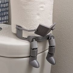 "TP-Buddy" Character Toilet Paper Holder - Whimsical Bathroom Wall Decor - Unique Housewarming Gift - Fits Standard & Mega Rolls - Fun Modern Bathroom Art