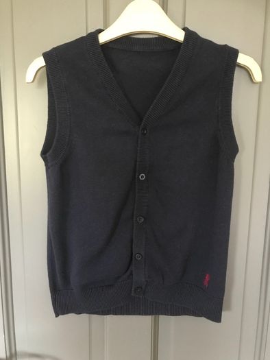 Debenhams boys navy sleeveless jumper age 5-6 years