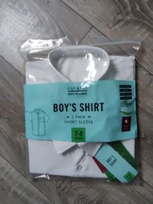 BNWT 2Pk Age7-8 Boys shirt pack