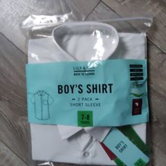 BNWT 2Pk Age7-8 Boys shirt pack