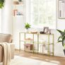Console table XL Gold glass FREE DELIVERY Image 4