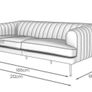 DFS Enchanted 3 Seater & 4 Seater Sofas - Navy Image 6
