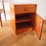 Mid Century Teak Single Bedside Locker / Cabinet 1960s Vintage Retro Image 3