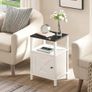 Beside Table with Charging Station, Side Table with Storage, Bedside Cabinet Image 6