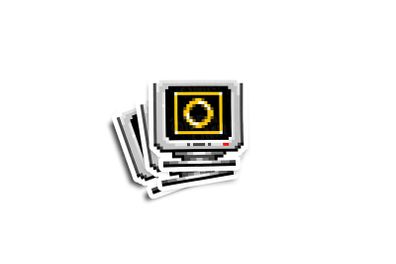 Sonic Ring Box Sprite Glossy Sticker 2-Pack