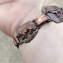 Vintage 6 panel African Animal Bronze Bracelet Image 4