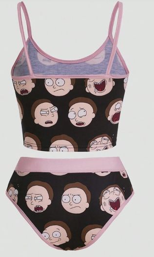 Rick and Morty 2 piece Lingerie Set