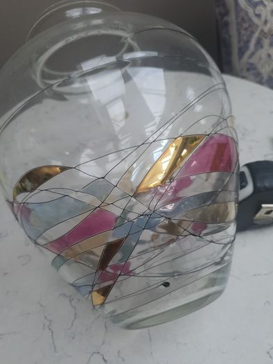 Large Vintage Clarenbridge Glass Vase