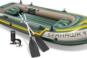 4 Boat Set - four man inflatable dinghy with oars and pump