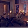 Cornelia Night Sofa Grey and dining table Image 4
