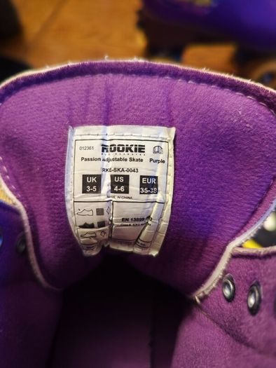 Rookie Adjustable Roller Skates size UK 3 - 4 - 5