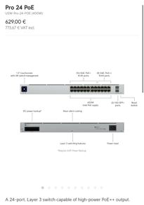 Ubiquiti Pro 24 port POE switch - New