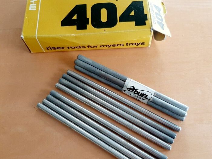 Riser-rods for Myers letter trays