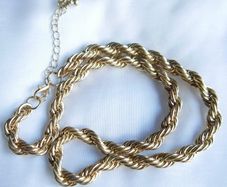 Vintage Gold Plated Chain 21" Necklace