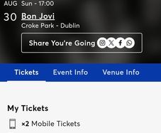 Concert tickets