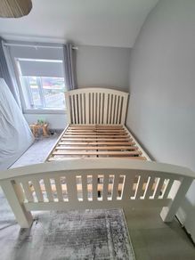 Double bed solid wood heavy duty