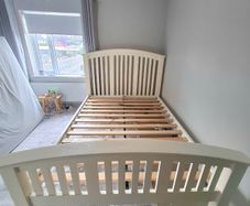 Double bed solid wood heavy duty