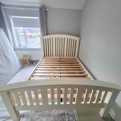 Double bed solid wood heavy duty