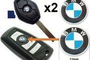 x2 Quality BMW key Emblem