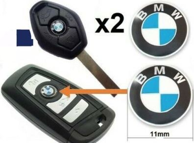 x2 Quality BMW key Emblem